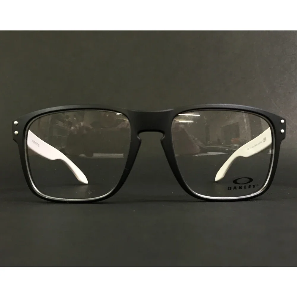 Oakley Eyeglasses Frames Holbrook OX8156-1556 Satin Black White Zebra 56-18-137